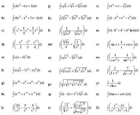 Math Exercises & Math Problems: Indefinite Integral of a Function