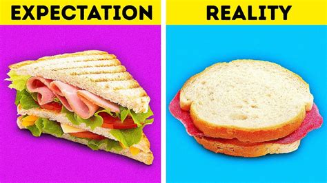 FOOD HACKS: EXPECTATION VS REALITY - YouTube