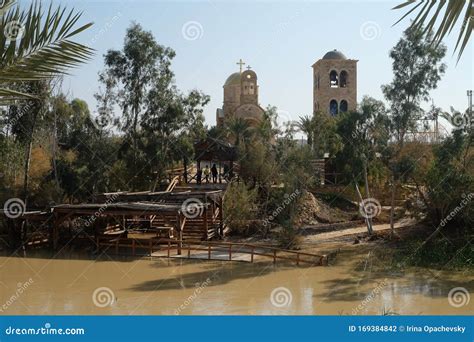 Baptism Site on the Jordan River Editorial Photography - Image of holy, palm: 169384842