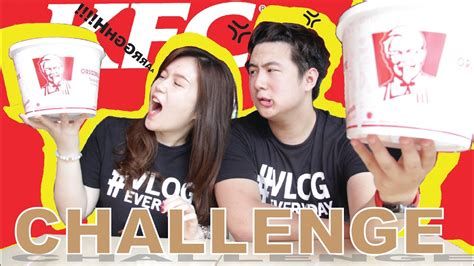 KFC Whole Chicken Bucket EATING CHALLENGE !! Mukbang - YouTube