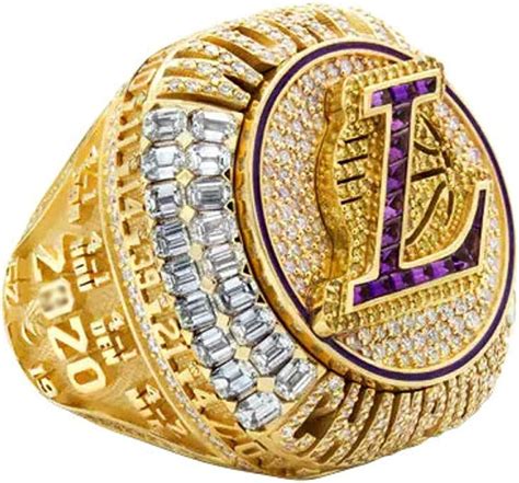 2020 Los Angeles Lakers LA James championship NBA ring gold championship ring: Amazon.co.uk ...