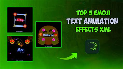Top 5+ 🔥Alight Motion Text Animation Presets || AlightMotion Preset Download Free 5+ text xml ...