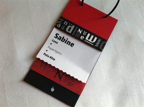 Brand New Conference Tag - PaperSpecs | Conference badges design, Hang tag design, Name tag design