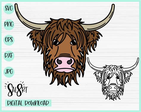 Highland Cow svg Highland cow svg Cow svg hairy cow svg | Etsy