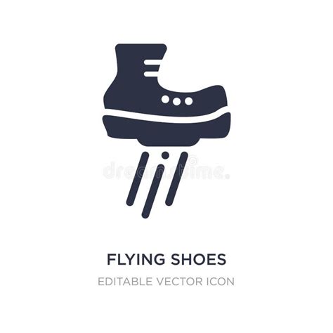 Flying Shoes Icon On White Background. Simple Element Illustration From Sports Concept Stock ...