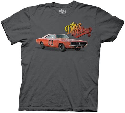 Dukes of Hazzard General Lee Vintage Distressed Charcoal Youth T-shirt - Walmart.com