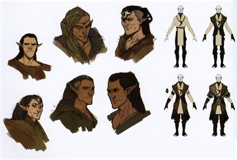 Solas concept art in The Art of Dragon Age: Inquisition - Dragon Age ...