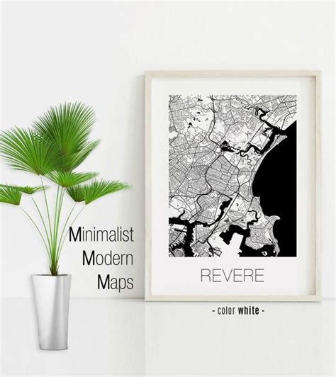 Revere Massachusetts, Revere MA map, Revere map, Revere print, Revere poster, Revere wall art ...