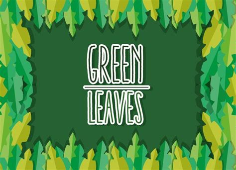 Green leaves cartoon 637515 Vector Art at Vecteezy