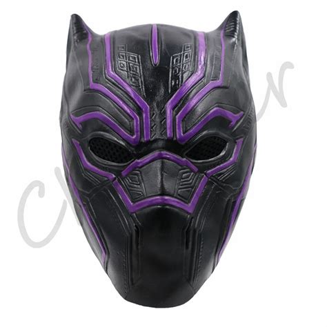 New Black Panther Mask Cosplay Movie Infinity War for Halloween Party Drop (Purple)-in Boys ...