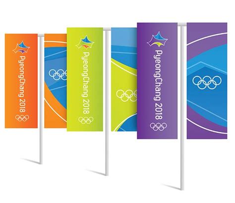 Olympic signage - 2023 | 가로등, 배너 디자인, 브랜드 디자인