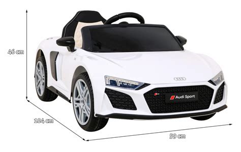 NEW 2022 Audi R8 White - Kids Electric Ride On Car with Remote Control - Kids Toys Malta ...