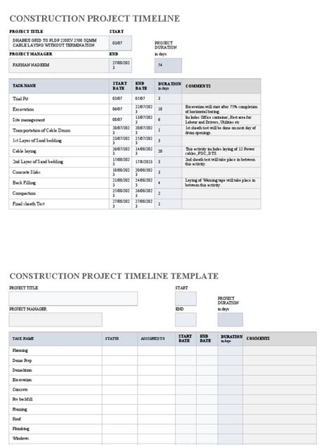 Construction Timeline | PDF | Door | Bathroom