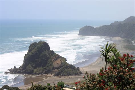 Piha Beach, Auckland - New Zealand Auckland New Zealand, Ticket To Ride, Slice, Coastline ...