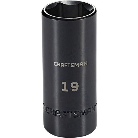 CRAFTSMAN Metric 3/8-in Drive 6-point 19mm Deep Socket at Lowes.com