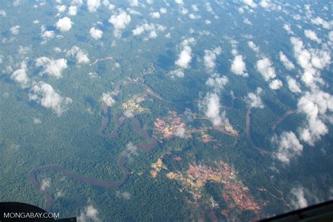 Aerial view of damage wrought by gold mining [suriname_1825]