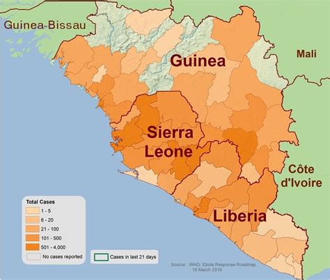 2014 Ebola Outbreak in West Africa - Outbreak Distribution Map | Ebola ...