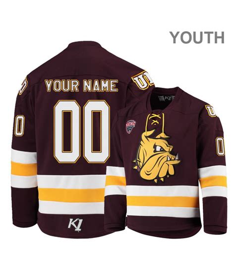 Custom Minnesota Duluth Bulldogs Hockey Jerseys