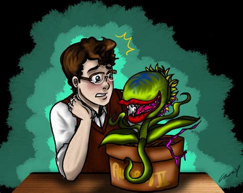 Seymour and Audrey II 'FEED ME' by NIGHTMAREFEAST on DeviantArt