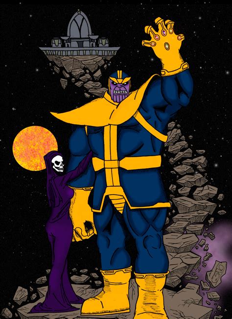 Thanos and Lady Death by GABSATO02 on DeviantArt