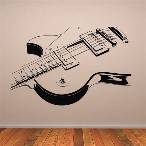 Electric Guitar Wall Art Decals Wall Stickers Transfers | eBay