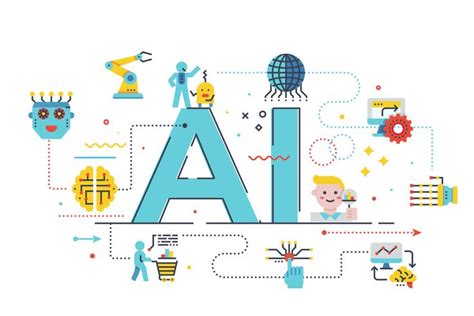 AI artificial intelligence concept illustration 539808 Vector Art at ...