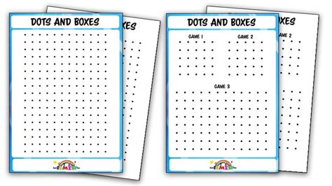 Dot Box Game Printable