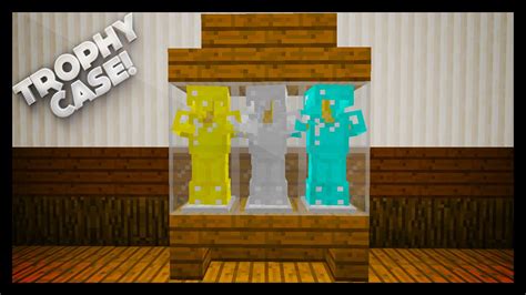 Minecraft - How To Make A Trophy Case - YouTube