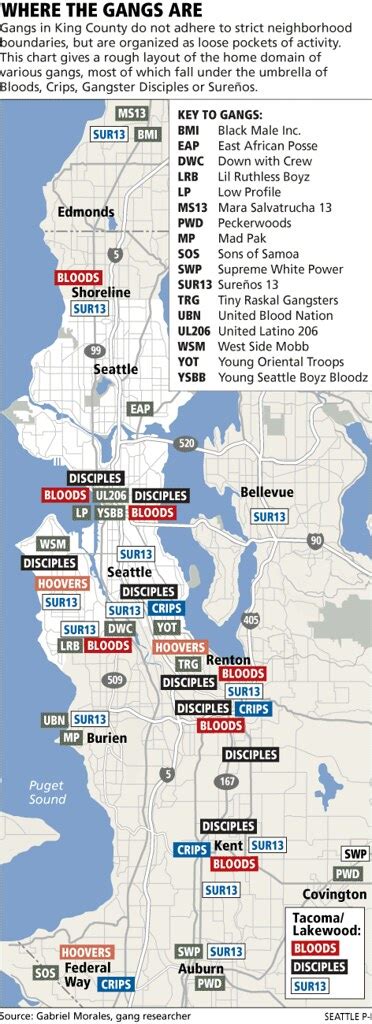 Seattle Area Gang Map | Seattle Area Gang Map | Flickr