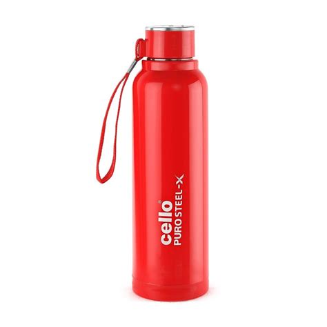 Cello Puro Steel-x Benz Water Bottle, Stainless Steel (900 Ml) at Rs 339.90 | Cello Water Bottle ...
