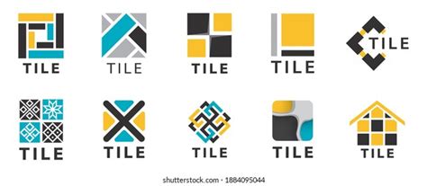 Logo tiles design vector