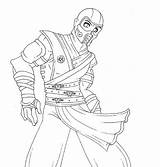 Sub Zero De MK Coloring Pages  Mortal Kombat sketch template