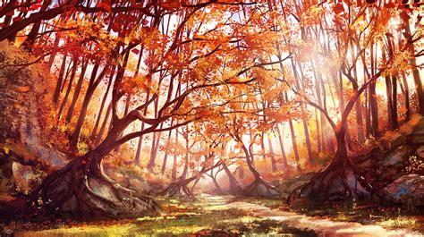 ArtStation - Autumn forest