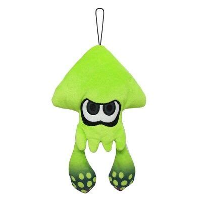 Lime Green Inkling Squid Official Splatoon Plush | Video Game Heaven