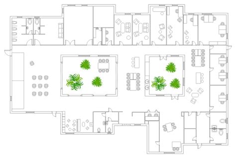 Free Editable Hospital Floor Plans | EdrawMax Online