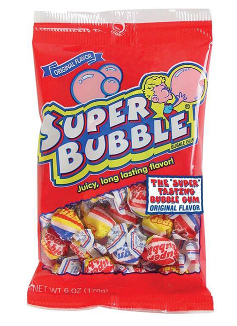 Super Bubble Bubble Gum, Original, 6 Ounce Bag - Walmart.com