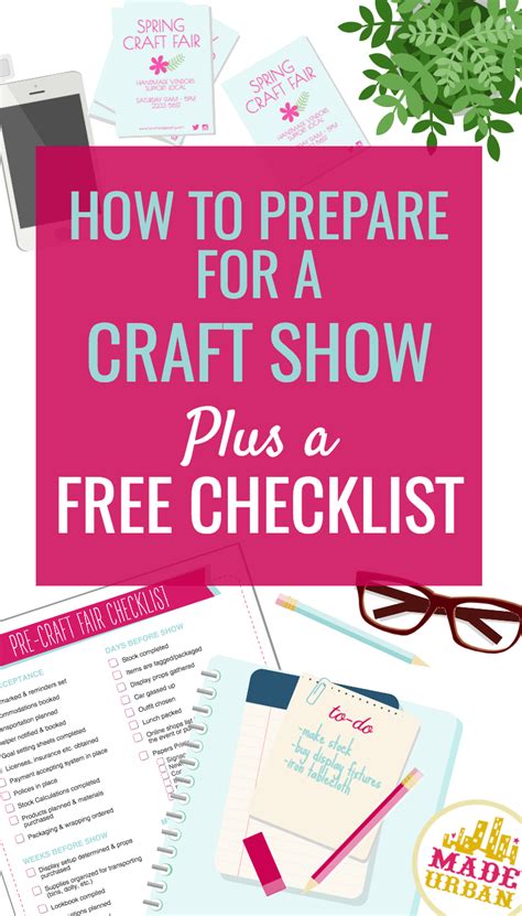 Free Craft Show Checklist (& Preparation Steps) - Made Urban