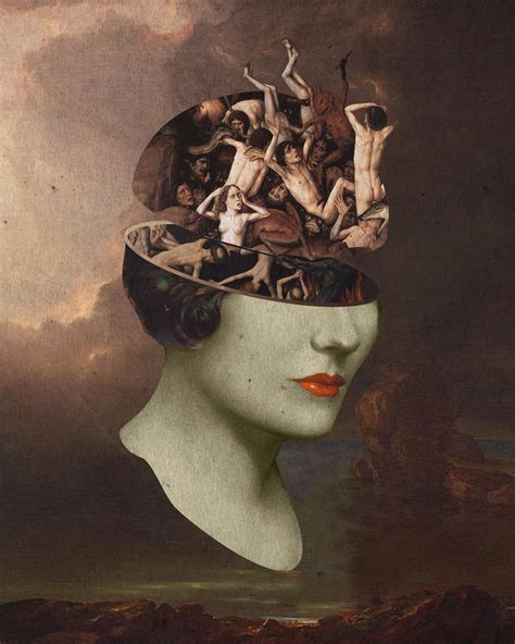 Misery in the Head Me Digital Collage 2019 | Digital collage art, Surealism art, Surreal art