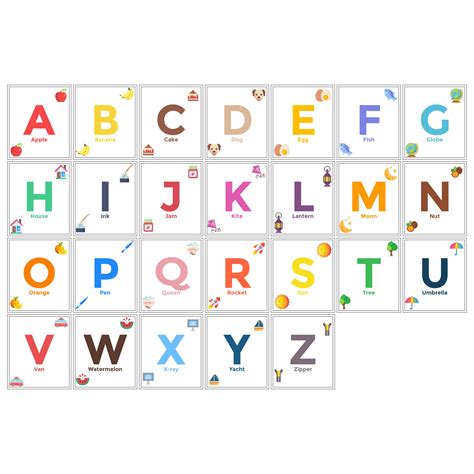 Printable Alphabet Letters Flashcards