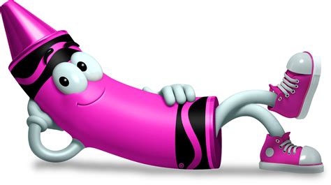 Download Pink Crayon Lounging - Pink Crayon - HD Transparent PNG ...