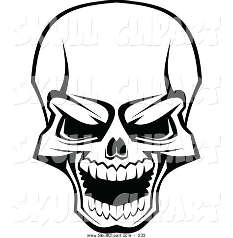 horror skull drawing - Clip Art Library