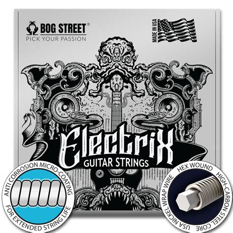 COATED Electric Guitar Strings: (6-string) – Bog Street