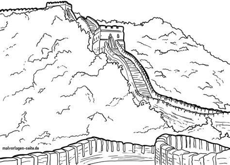 Great Wall coloring page - Download, Print or Color Online for Free