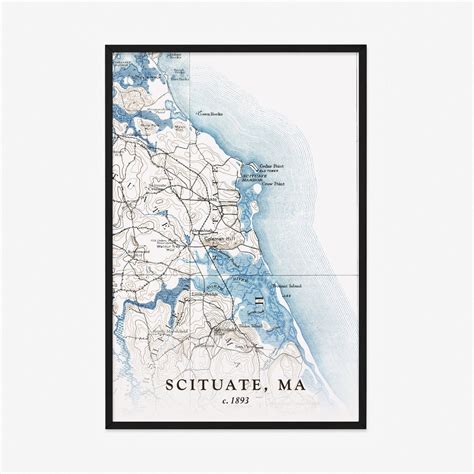 Scituate Map Historic Topographic Map 1893 Historic Map | Etsy in 2022 | Map art, Amazing maps ...