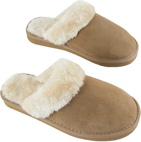 PRO 11 WELLBEING Women's Suede Orthotic Slippers with Arch Support 4 UK ...