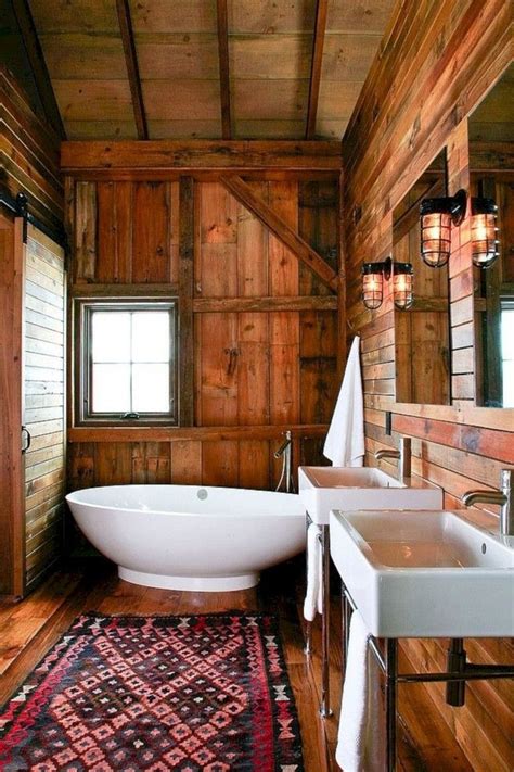 Amazing Rustic Barn Bathroom Decor Ideas 08 - MAGZHOUSE