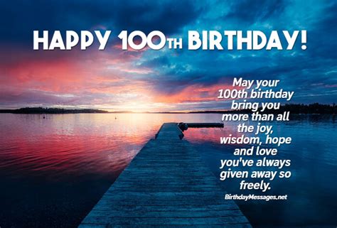 100th Birthday Wishes & Quotes – Birthday Messages for 100 Year Olds | Birthday wishes quotes ...