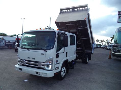 2023 New Isuzu NPR HD 14FT ALUM DUMP TRUCK LANDSCAPE. CREWCAB at Tri Leasing Corp Serving ...