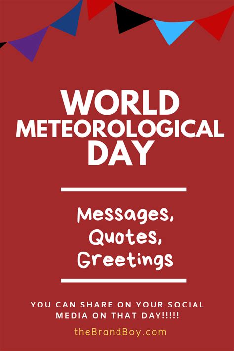 World Meteorological Day, Media Messages, Day Wishes, Captions ...