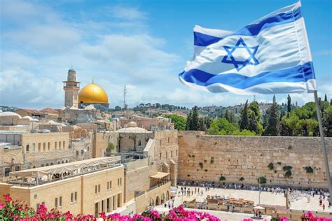 Muro de los lamentos y el monte del templo jerusalén israel | Foto Premium